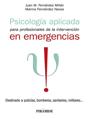 cover image of Psicología aplicada para profesionales de la intervención en emergencias